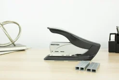 Bostitch Spring-Powered Premium Heavy Duty Stapler, Black/Silver
