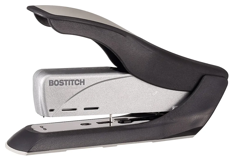 Bostitch Spring-Powered Premium Heavy Duty Stapler, Black/Silver
