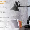 Bostitch® Swing Arm LED Desk Lamp, 16-15/16"H, Black