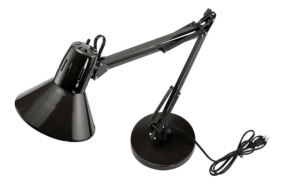 Bostitch® Swing Arm LED Desk Lamp, 16-15/16"H, Black