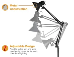 Bostitch® Swing Arm LED Floor Lamp, 72