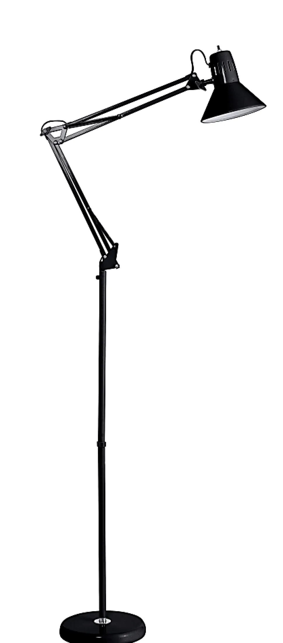 Bostitch® Swing Arm LED Floor Lamp, 72"H, Black