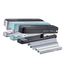 Bostitch Titan Heavy Duty Metal Stapler, 50 Sheet Capacity with 840 Standard Staples and 200 Extended Staples, Black - B615R-ASST