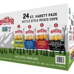 Boulder Canyon Inventure Variety Pack - Non-GMO, Gluten-free - Bag - 1.50 oz - 24 / Carton