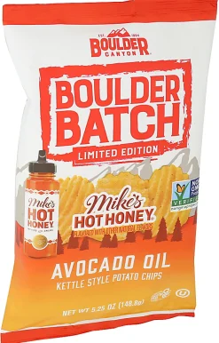 Boulder Canyon Kettle Style Potato Chips, Agave Sriracha Limited Edition Avocado Oil, 5.25 Oz, Total Qty 12