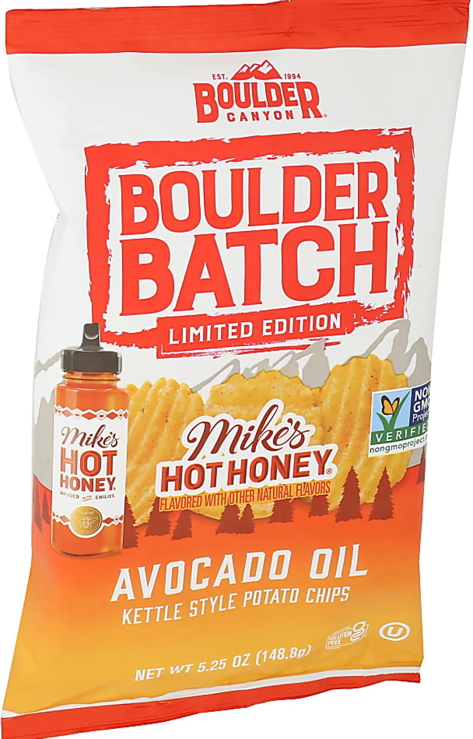 Boulder Canyon Kettle Style Potato Chips, Agave Sriracha Limited Edition Avocado Oil, 5.25 Oz, Total Qty 12