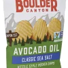 Boulder Canyon Kettle Style Potato Chips, Sea Salt, 5.25 Oz, Total Qty 12