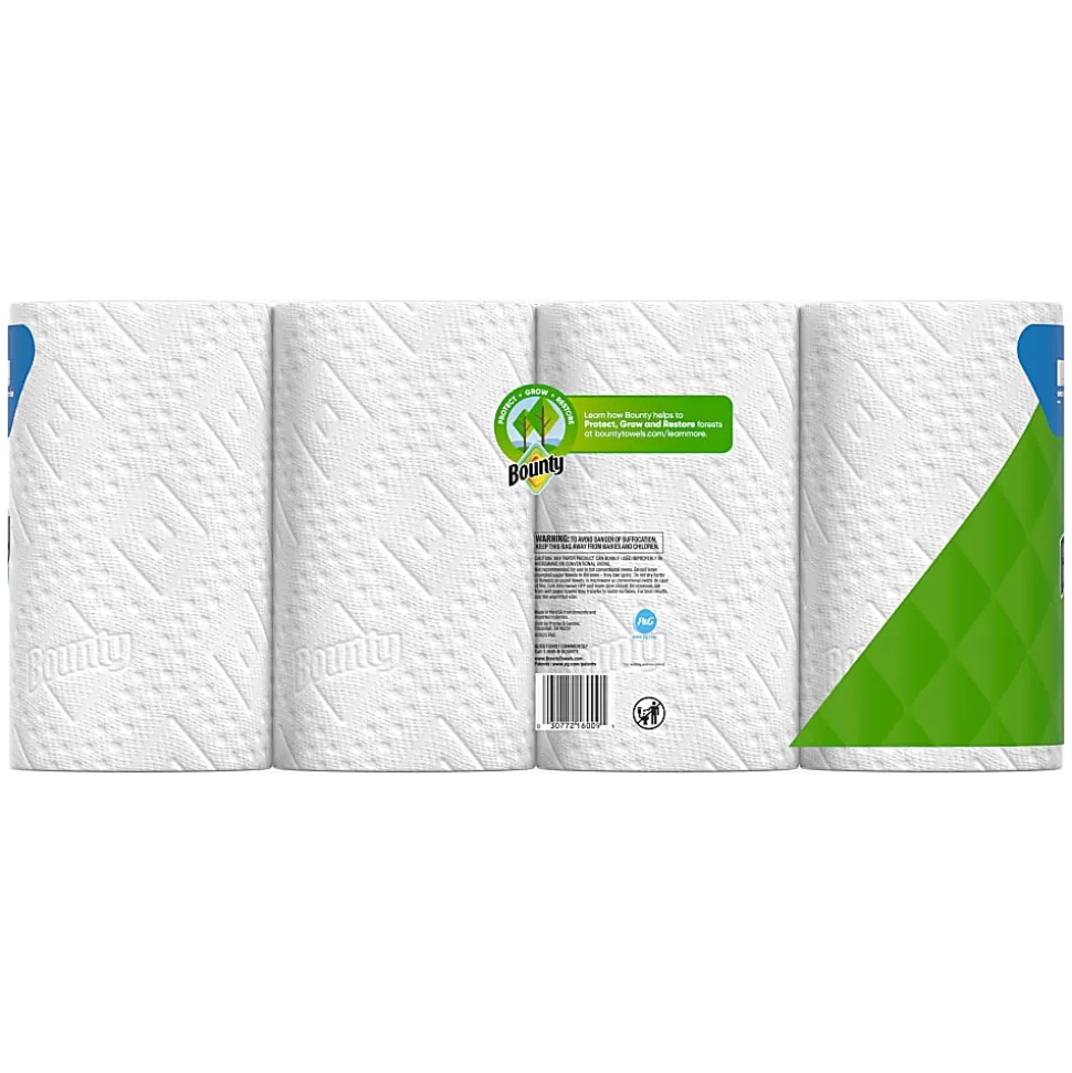 Bounty Select-A-Size 2-Ply Triple-Roll Paper Towels, 4 Triple Rolls/123 Sheets Per Roll, White
