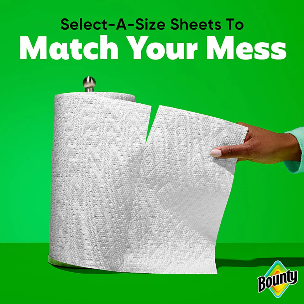 Bounty Select-A-Size 2-Ply Triple-Roll Paper Towels, 4 Triple Rolls/123 Sheets Per Roll, White
