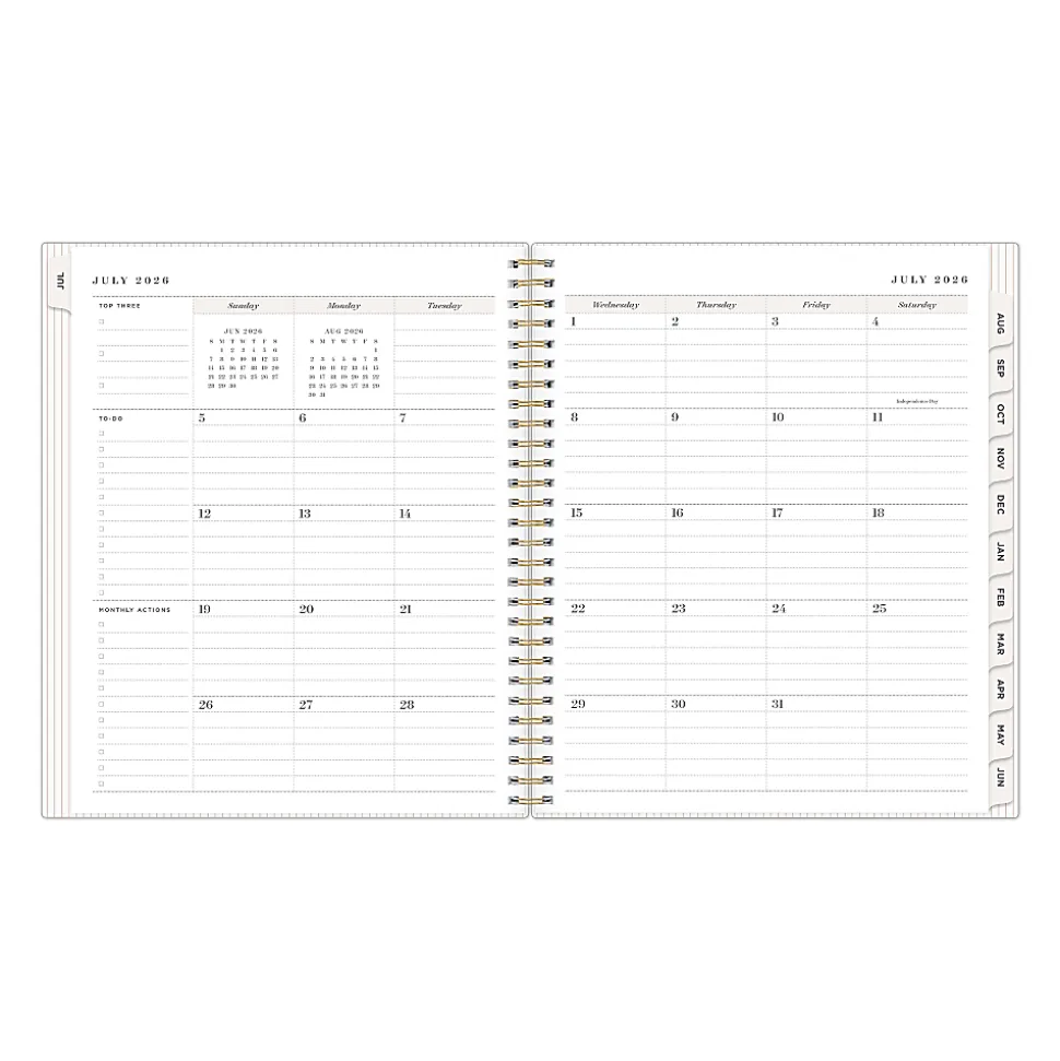 Boutique Planner DDB Blush Linen XL 8x10 AY26–27