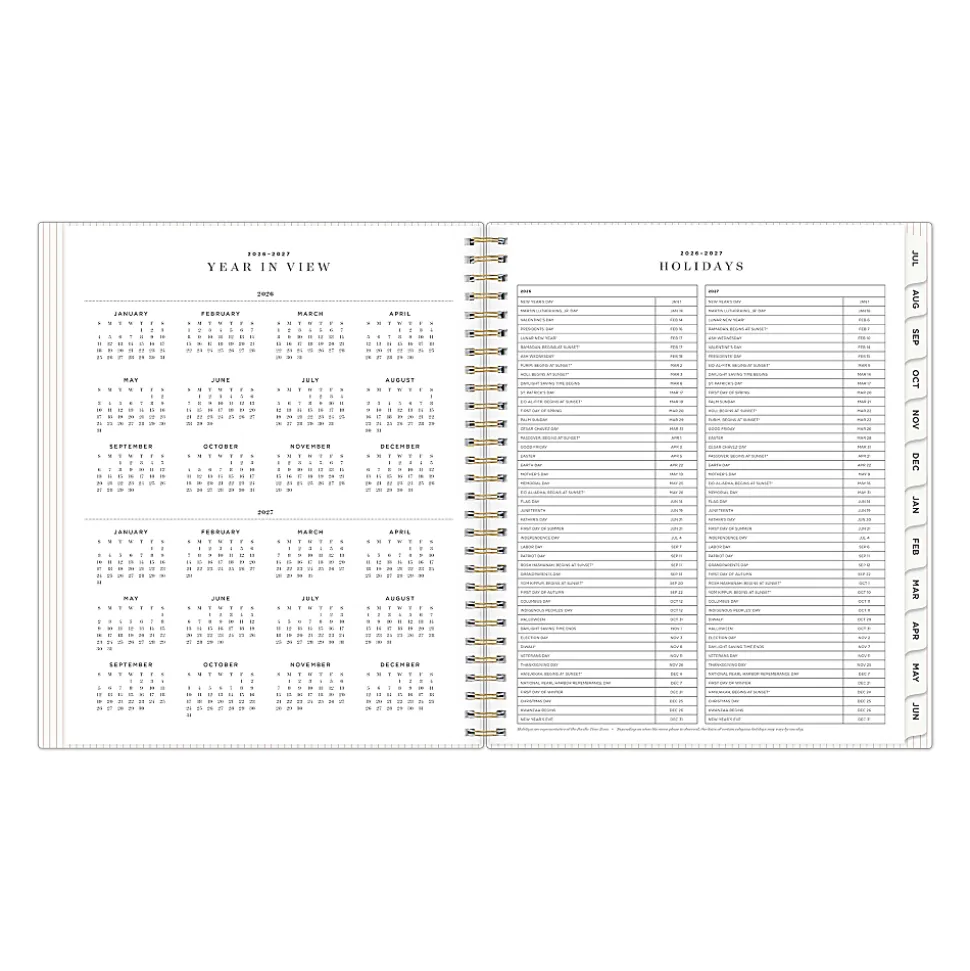 Boutique Planner DDB Blush Linen XL 8x10 AY26–27