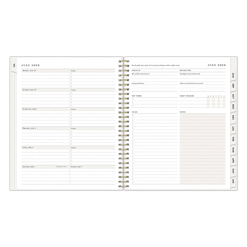 Boutique Planner DDB Blush Linen XL 8x10 AY26–27