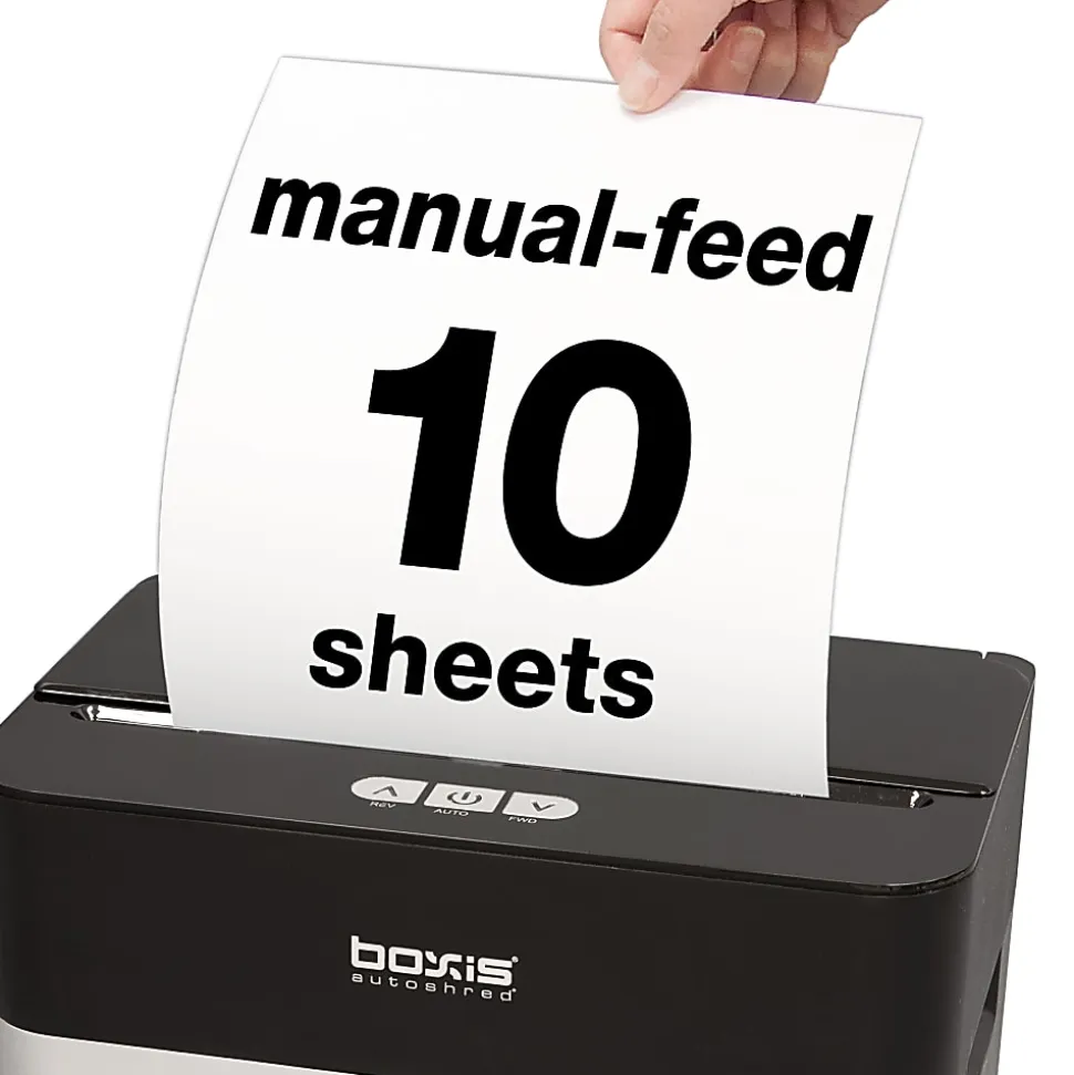 Boxis 150-Sheet Micro-Cut Shredder, Black, AD150T