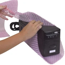 B O X Packaging Anti-Static Air Bubble Rolls, 1/2" x 24" x 250', Pink, Pack Of 2
