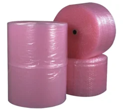 B O X Packaging Anti-Static Air Bubble Rolls, 1/2" x 24" x 250', Pink, Pack Of 2