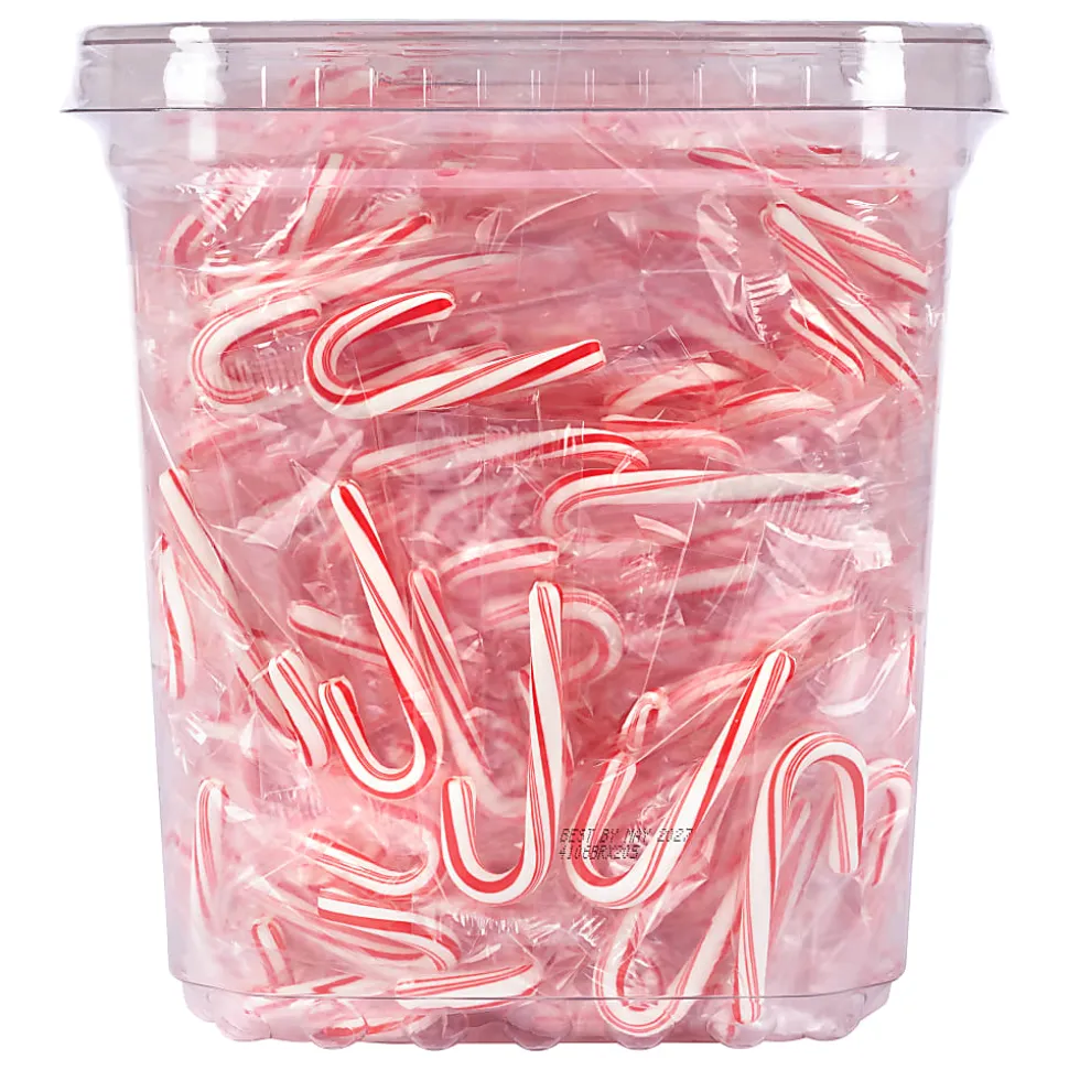Brach's Peppermint Candy Cane Minis, 39.9 Oz, Pack Of 260 Candy Canes