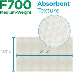 Brawny Dixie Ultra® F700 Disposable Foodservice Towels By Gp Pro, White & Green Stripe, 150 Towels Per Box