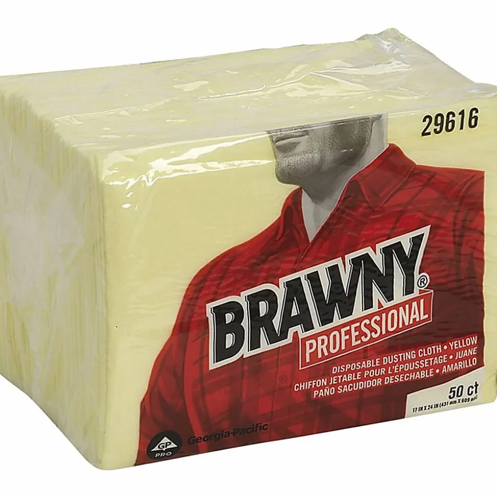 Brawny Georgia-Pacific Dusting Cloths, Box Of 50