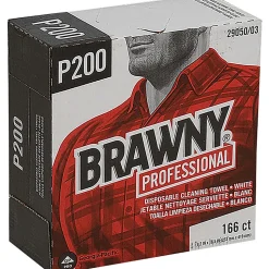 Brawny® Professional P300 Disposable Cleaning Towels, 9-1/4