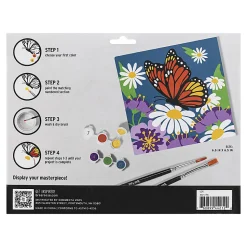 Brea Reese® Acrylic Paint-By-Number Kit, Butterfly Flower