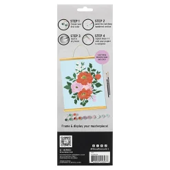 Brea ReeseĀ® Acrylic Paint-by-Number Rolled Canvas Kit, Bouquet, Kit Of 13 Pieces