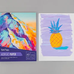 Brea Reese Acrylic Paper Pad, 9" x 12", 40 Sheets, White