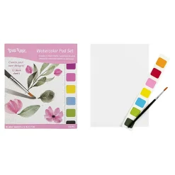 Brea Reese Blank Watercolor Pad Set, Classic Colors