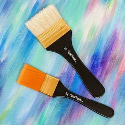 Brea Reese Broad Flat Paintbrush Set, Black