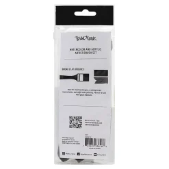 Brea Reese Broad Flat Paintbrush Set, Black