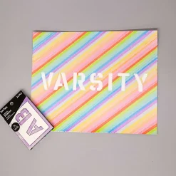 Brea Reese Cardstock Stencils, Varsity Letters, 2", White, Pack Of 24 Stencils