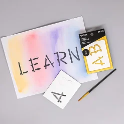 Brea Reese Cardstock Stencils, Fun Letters, 2