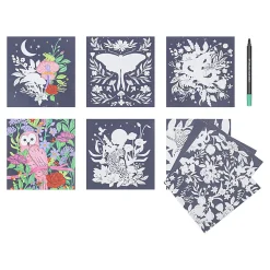 Brea Reese® Color-by-Number Marker Pad Kit, Mystical Scenes