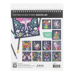 Brea Reese® Color-by-Number Marker Pad Kit, Mystical Scenes