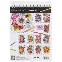 Brea Reese® Color-by-Number Paper Pad Kit, Floral Designs