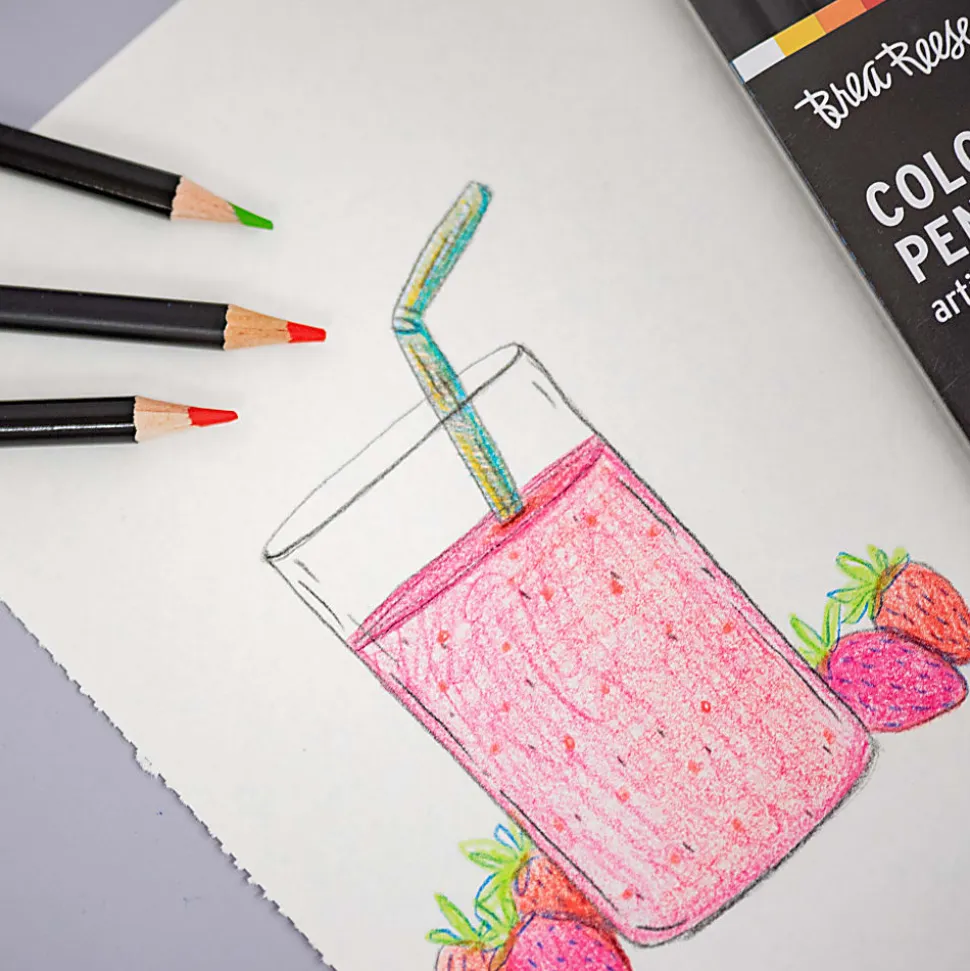 Brea Reese Colored Pencils, Classic Colors, Pack Of 12 Pencils