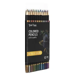 Brea Reese Colored Pencils, Metallic Colors, Pack Of 12 Pencils