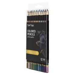 Brea Reese Colored Pencils, Metallic Colors, Pack Of 12 Pencils