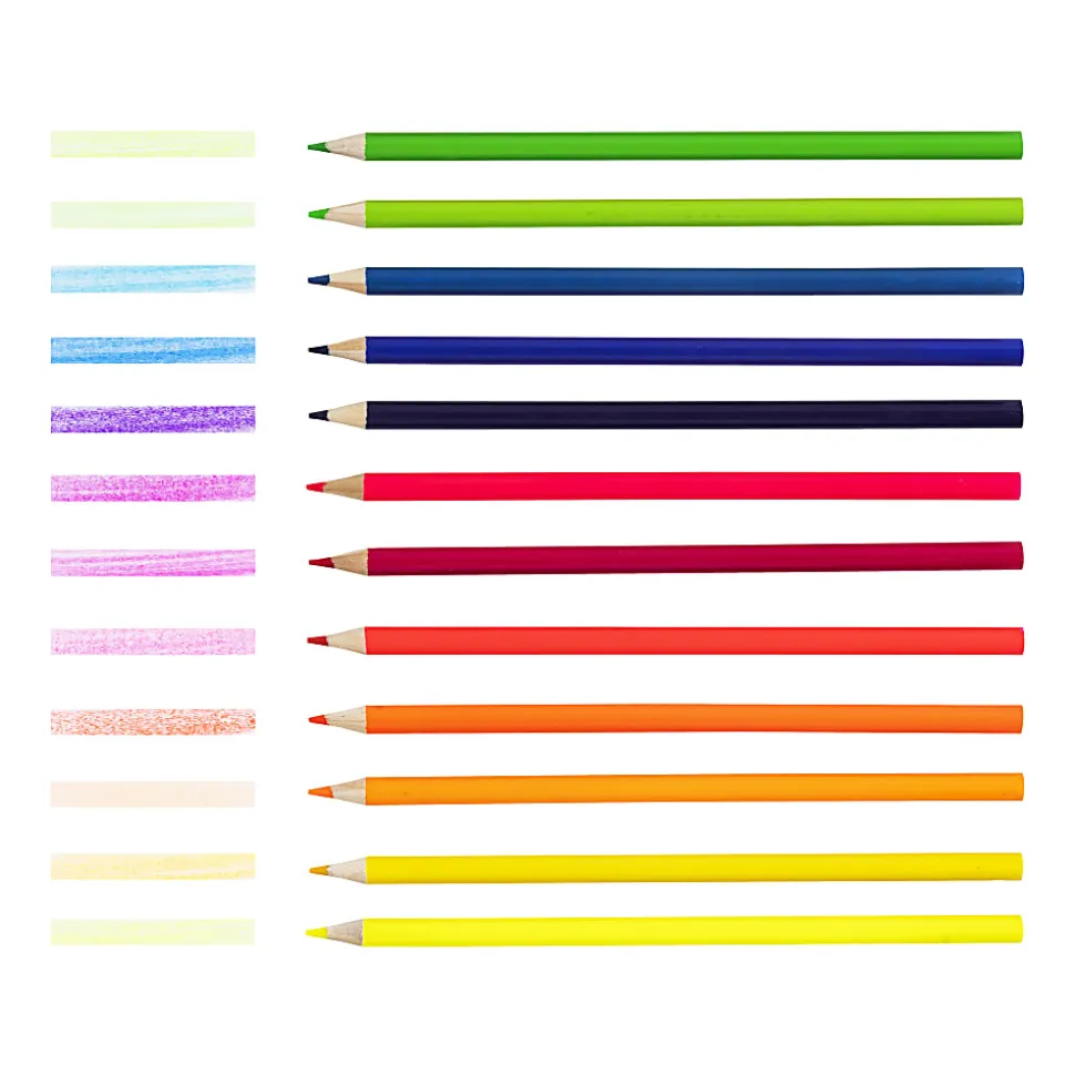 Brea Reese Colored Pencils, Neon Colors, Pack Of 12 Pencils