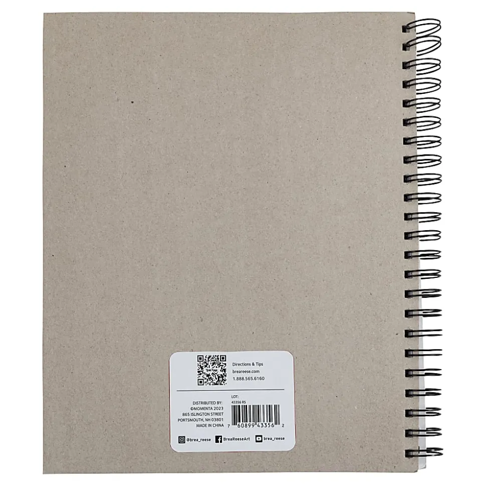 Brea Reese Drawing Paper Pad, 9" x 12", 60 Sheets, White
