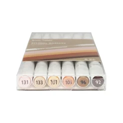 Brea Reese Dual-Tip Alcohol Markers, Neutrals, Pack Of 6 Markers