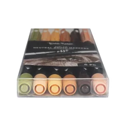 Brea Reese Dual-Tip Brush Markers, Neutrals, Pack Of 6 Markers