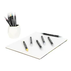 Brea Reese Dual-Tip Dot Markers, Pack Of 12 Markers, Twin Tip, Jewel-Toned Ink Colors