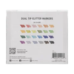 Brea Reese Dual-Tip Markers, Glitter, Pack Of 12 Markers