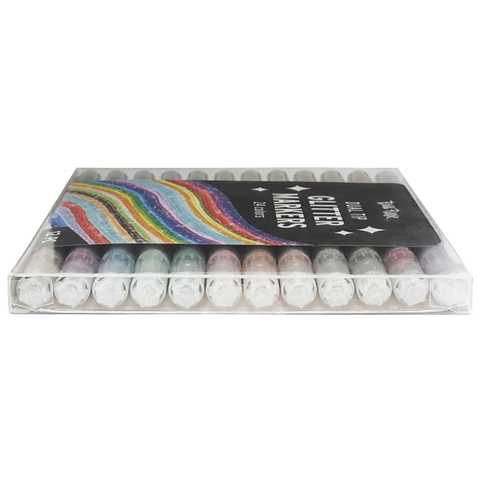 Brea Reese Dual-Tip Markers, Glitter, Pack Of 12 Markers