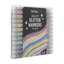 Brea Reese Dual-Tip Markers, Glitter, Pack Of 12 Markers