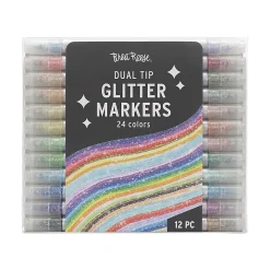 Brea Reese Dual-Tip Markers, Glitter, Pack Of 12 Markers