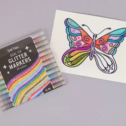 Brea Reese Dual-Tip Markers, Glitter, Pack Of 12 Markers