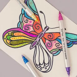 Brea Reese Dual-Tip Markers, Glitter, Pack Of 12 Markers