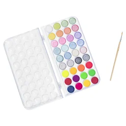 Brea Reese Large 36-Color Watercolor Paint Set, Neon & Metallic Colors