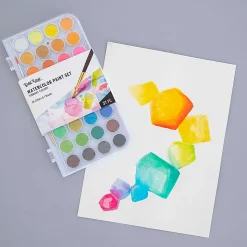 Brea Reese Large 36-Color Watercolor Paint Set, Vibrant Colors